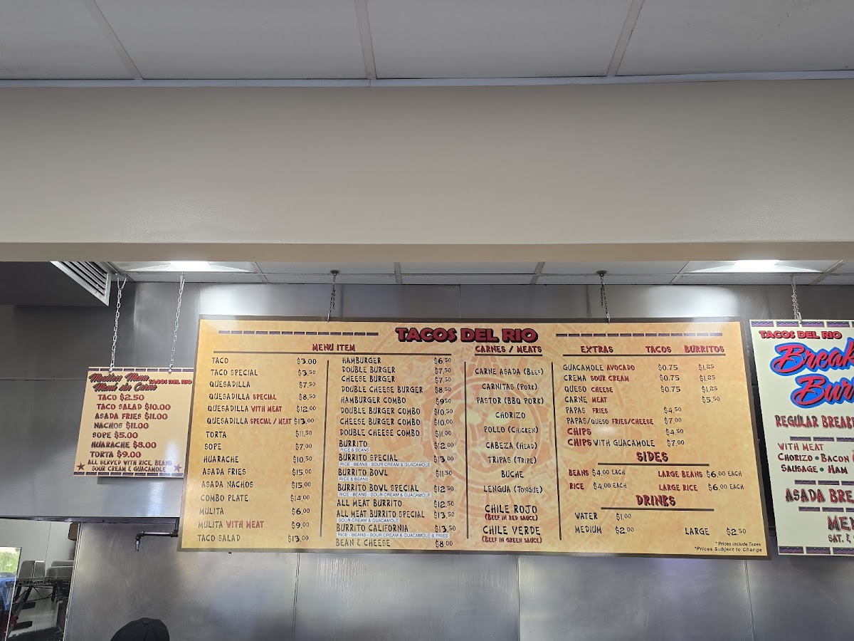 Tacos Del Rio Menu - Image 3